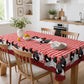 ⏳Limited-time 50% off⏰Red Plaid Rooster Tablecloth🐔🐓