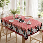 ⏳Limited-time 50% off⏰Red Plaid Rooster Tablecloth🐔🐓