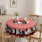 ⏳Limited-time 50% off⏰Red Plaid Rooster Tablecloth🐔🐓