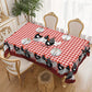 ⏳Limited-time 50% off⏰Red Plaid Rooster Tablecloth🐔🐓