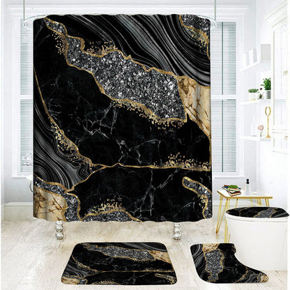 ⏳Limited-time 50% off⏰Elegant Marble Pattern Bathroom Shower Curtain🛁🏖️