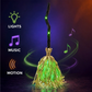 ⏳Limited-time 50% off⏰Animated Witch Broom Halloween Decoration with Lights and Sound🧙