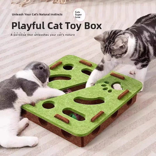 ⏳Limited-time 50% off⏰Interactive Felt Maze Toy for Cats🐱🧱