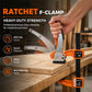 ⏳Limited-time 50% off⏰Heavy Duty Aluminum Alloy Ratchet F Clamp | Quick Release Woodworking Clamping Tool🗜️