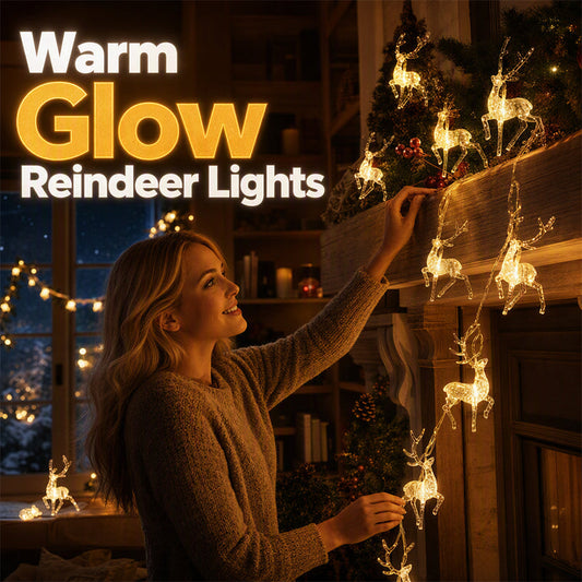 ⏳Limited-time 50% off⏰Christmas LED Reindeer String Lights🦌🎄✨