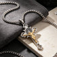⏳Limited-time 50% off⏰Men's Stainless Steel Vintage Cross Pendant Necklace✝️📿