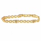 ✨ 50% OFF! ✨ Gold Rhinestone Heart & Square Hollow Chain Bracelet – Hand-Set Rhinestone Hearts, Polished Gold Clasp & Lightweight Geometric Links – Parisian Elegance for Every Outfit 💛