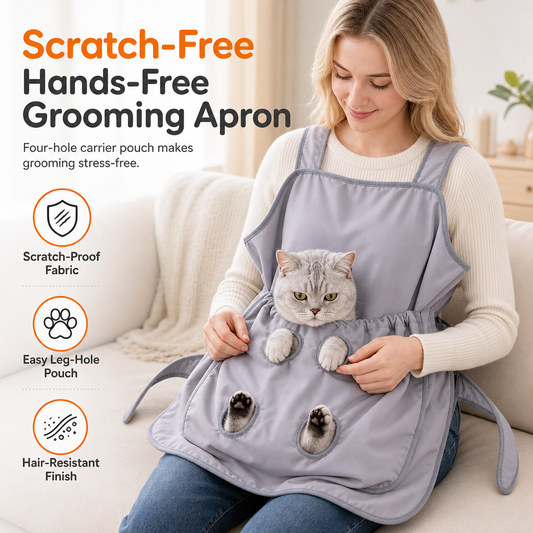 ⏳Limited-time 50% off⏰Hair Resistant Pet Cuddling Apron with Leg Holes for Holding Cats🥻🐕🐈