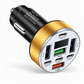 ⏳Limited-time 50% off⏰40W 8 in 1 Fast Car Adapter with Digital Voltage Display 4 USB and 4 PD Ports🚗⚡️