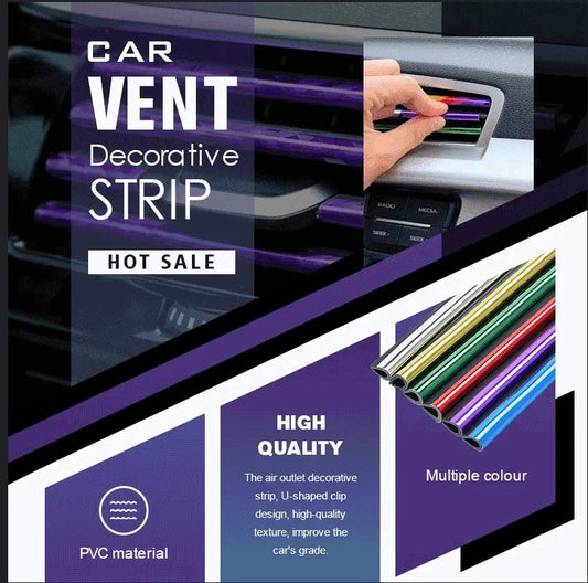 ⏳Limited-time 50% off⏰Car Vent Decorative Strip (10 Pcs) 🚗🍃✨