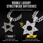 ⏳Limited-time 50% off⏰Hip Hop Iced Out Rhinestone Hollow Star of David with 50cm Chain✡️📿