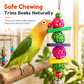 ⏳Limited-time 50% off⏰Parrot Toy Set with Swing Perch and Chewing Toys for Bird Cage Decoration and Boredom Relief🦜🪀
