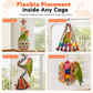 ⏳Limited-time 50% off⏰Parrot Toy Set with Swing Perch and Chewing Toys for Bird Cage Decoration and Boredom Relief🦜🪀