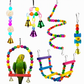 ⏳Limited-time 50% off⏰Parrot Toy Set with Swing Perch and Chewing Toys for Bird Cage Decoration and Boredom Relief🦜🪀