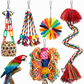 ⏳Limited-time 50% off⏰Parrot Toy Set with Swing Perch and Chewing Toys for Bird Cage Decoration and Boredom Relief🦜🪀