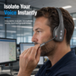 ⏳Limited-time 50% off⏰Trucker Bluetooth Headset: ENC Noise Reduction, Flexible Boom Mic, 78H Playtime, Lightweight🚚🎧
