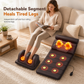 ⏳Limited-time 50% off⏰Electric Folding Massage Mattress Pad with Neck Rollers Vibration Heating and Leg Kneading for Full Body Relaxation💆