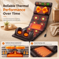⏳Limited-time 50% off⏰Electric Folding Massage Mattress Pad with Neck Rollers Vibration Heating and Leg Kneading for Full Body Relaxation💆