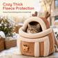 🐾 Limited-Time Offer! 🔥 Fleece-Lined Pet Carrier Backpack 🎒Keep Your Cat Cosy & Close on Chilly Autumn & Winter Adventures ✨