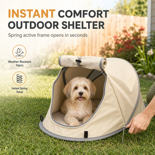 ⏳Limited-time 50% off⏰Portable Lightweight Pet Tent House for Cats and Small Dogs Indoor and Outdoor Travel Camping Sun Protection Bed😺🐶⛺