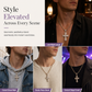 ⏳Limited-time 50% off⏰Hip Hop Double Layer Baguette Rhinestone Cross Brass with Figaro Chain✝️💎📿
