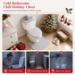 🎄50% OFF🚽Christmas Toilet Seat Cover and Rug 3-Piece Set Holiday Bathroom with Santa Claus Snowman and Reindeer
