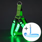✨🐶 Adjustable LED Dog Harness Luminous Flashing Pet Chest Strap 💡🐾✨